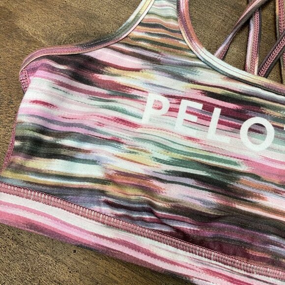 PELOTON Wear It to Heart Womens Sports Bra Size Small Spin‎ Bike Cycling - Picture 2 of 4